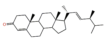 (22E,24S)-24-Methylcholesta-4,22-dien-3-one