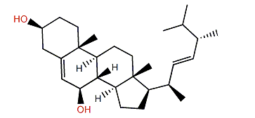 (22E,24S)-24-Methylcholesta-5,22-dien-3b,7b-diol