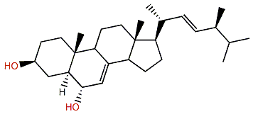 (22E,24S)-24-Methylcholesta-7,22-dien-3b,6a-diol