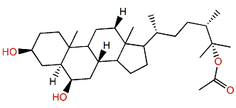 (24S)-24-Methylcholestane-3b,6b,25-triol-25-monoacetate