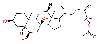 (24S)-24-Methylcholestane-3b,6b,8b,25 tetrol-25-monoacetate