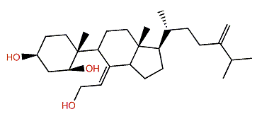 (7Z)-24-Methyl-5,6-secocholesta-7,24(28)-dien-3b,5b,6-triol