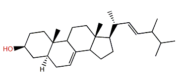 24-Methyl-5a-cholesta-7,22-dien-3b-ol