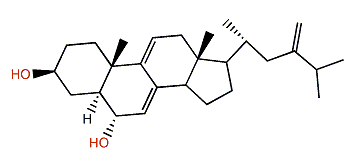 24-Methyl-5a-cholesta-7,9(11),24(28)-trien-3b-ol