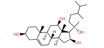 24-Methylcholest-5-en-3b,12b,16b,20-tetrol