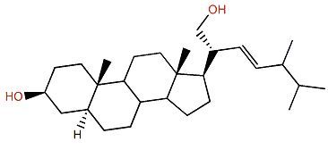(22E)-24-Methylcholest-22-en-3b,21-diol