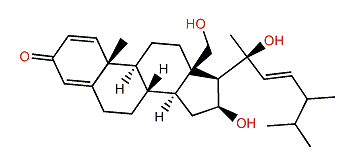 (20S,22E)-24-Methylcholesta-1,4,22-trien-16b,18,20-triol-3-one