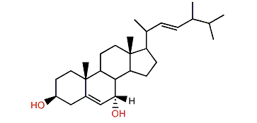 24-Methylcholesta-5,22-dien-3b,7a-diol