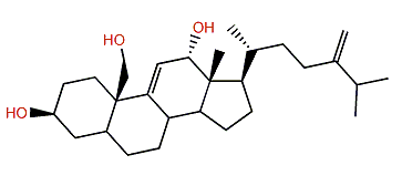 24-Methylcholesta-9(11),24(28)-dien-3b,12b,19-triol