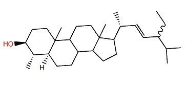 (22E,24xi)-24-Ethyl-4a-methyl-5a-cholest-22-en-3b-ol