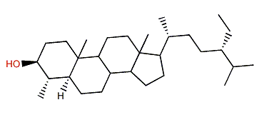 (4a,24xi)-24-Ethyl-4-methyl-5a-cholestane-3b-ol