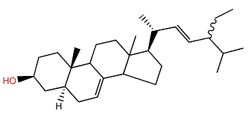 (22E,24xi)-24-Ethyl-5a-cholesta-7,22-dien-3b-ol