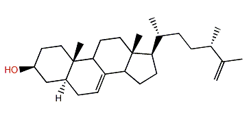 24-Methyl-5a-cholesta-7,25-dien-3b-ol