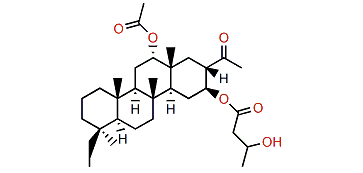 25-Nor-12a-acetoxy-16b-(3'-hydroxybutanoyloxy)-20,24-dimethyl-24-oxoscalarane