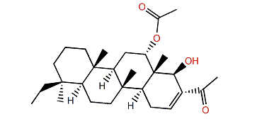 25-Nor-12a-acetoxy-20,24-dimethyl-24-oxoscalar-16-en-18b-ol