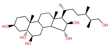 (24S,25R)-24-Methyl-5a-cholestane-3b,5a,6b,15a,16b,26-hexol