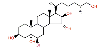 (25R)-5a-Cholestane-3b,5,6b,15a,16b,26-hexol