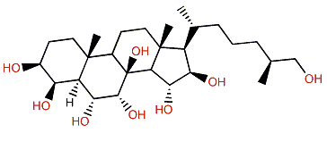 (25S)-5a-Cholestane-3b,4b,6a,7a,8,15a,16b,26-octol