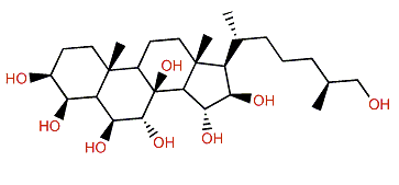 (25S)-5a-Cholestane-3b,4b,6b,7a,8,15a,16b,26-octol