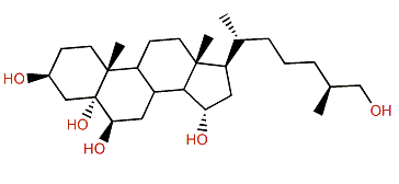 (25S)-5a-Cholestane-3b,5,6b,15a,26-pentol