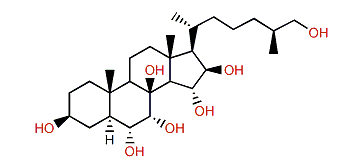 (25S)-5a-Cholestane-3b,6a,7a,8,15a,16b,26-heptol