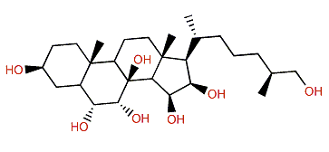 (25S)-5a-Cholestane-3b,6a,7a,8b,15b,16b,26-heptol