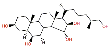 (25S)-5a-Cholestane-3b,6b,15a,16b,26-pentol
