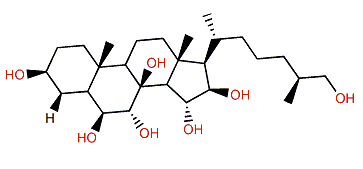 (25S)-5a-Cholestane-3b,6b,7a,8,15a,16b,26-heptol