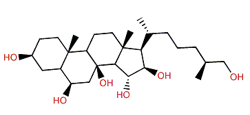(25S)-Cholestane-3b,6b,8,15b,16b,26-hexol