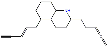 Decahydro-2-(3,4-pentadienyl)-5-(2-penten-4-ynyl)-quinoline