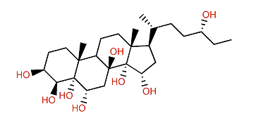 27-Nor-5a-cholestane-3b,4b,5,6a,8,14,15a,24a-octol