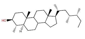 (23R,24R)-4a,23,24-Trimethyl-27-nor-5a-cholestane-3b-ol