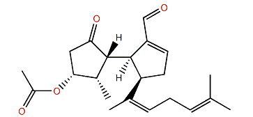 (2R,13Z)-2-Acetoxy-10-oxo-4,10-secospata-4,13(15),17-trien-12-al