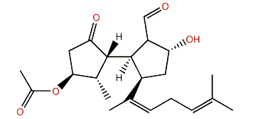 (2S,5R,13Z)-2-Acetoxy-5-hydroxy-10-oxo-4,10-secospata-13(15),17-dien-12-al