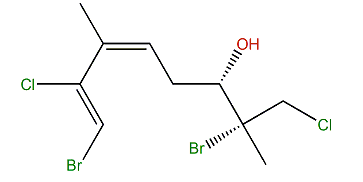 (2R,3S,5Z,7Z)-2,8-Dibromo-1,7-dichloro-2,6-dimethyl-5,7-octadien-3-ol