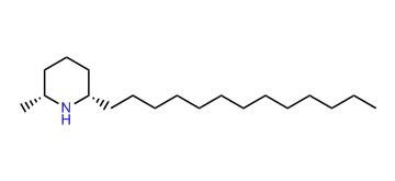 (2R,6S)-2-Methyl-6-tridecylpiperidine