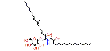 (2S,3R,4E,8E,10E)-1-(b-D-Glucopyranosyloxy)-3-hydroxy-2-[(R)-2-hydroxyheptadecanoyl]-amino-9-methyl-4,8,10-octadecatriene