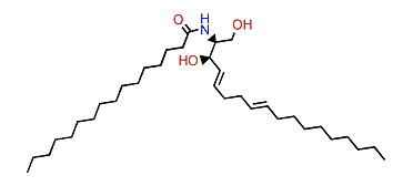 N-(2S,3R,4E,8E)-Palmitoyloctadecasphinga-4,8-dienine