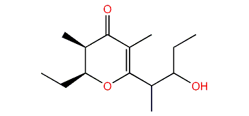 (2S,3R)-2,3-Dihydro-3,5-dimethyl-2-ethyl-6-(1-methyl-2-hydroxybutyl)-4H-pyran-4-one