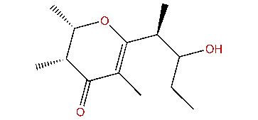 (2S,3R,1'S)-2,3-Dihydro-2,3,5-trimethyl-6-(1-methyl-2-hydroxybutyl)-4H-pyran-4-one