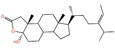 2a-Oxa-2-oxo-5a-hydroxy-3,4-dinor-24-ethylcholesta-24(28)-ene