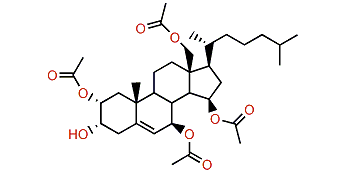 2a,3a,7b,15b,18-Tetraacetoxycholest-5-en-3b-ol