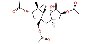 2a,8b,13-Triacetoxy-9(12)-capnellene-10a-ol