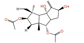 2b,5a-Diacetoxy-9(12)-capnellene-8b,10a-diol