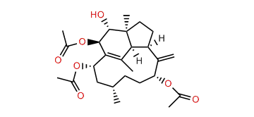 2b,9a,14a-Triacetoxy-3a-hydroxy-1(15),8(19)-trinervitadiene