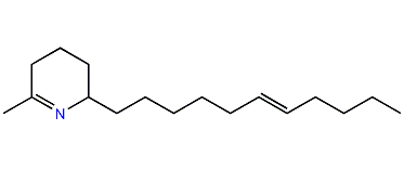 2-Methyl-6-undecenyl-1,2-piperideine