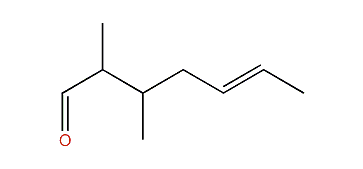 2,3-Dimethyl-5-heptenal
