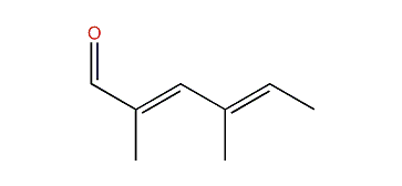(E,E)-2,4-Dimethyl-2,4-hexadienal