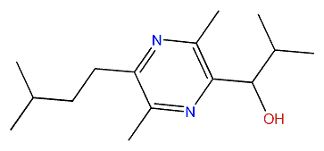 2,5-Dimethyl-3-isopentyl-6-(1-hydroxyisobutyl)-pyrazine