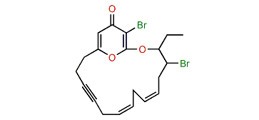 3,18-Dibromo-19-ethyl-2,6-epoxy-1-oxacyclononadeca-2,5,12,15-tetraen-9-yn-4-one